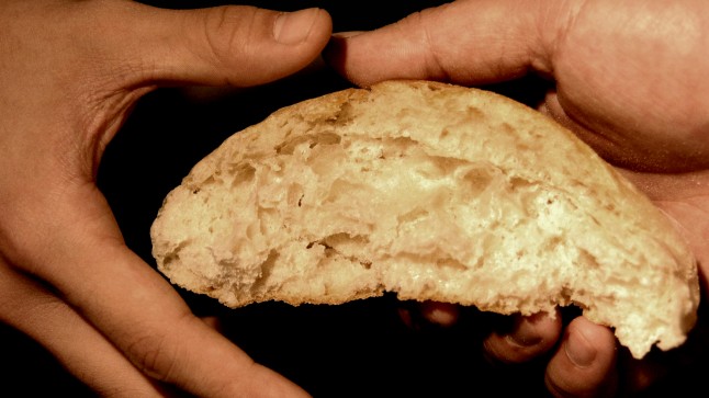 Bread being shared