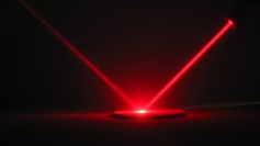 Laser beam of light