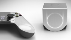 An Ouya console and controller