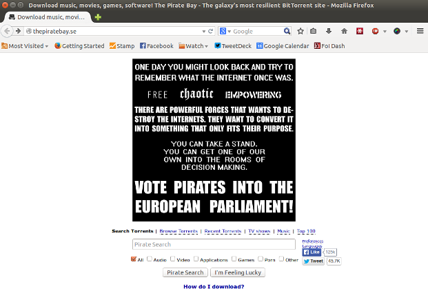 thepirat.asia - Download music, movies, games, - The Pirate Bay