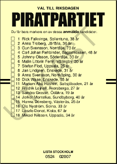 Lista Stockholm (hela Stockholms län).