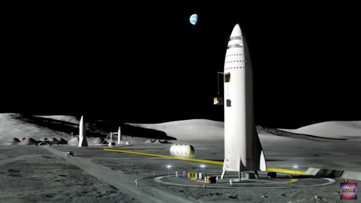 Image from SpaceX' imaged lunar base